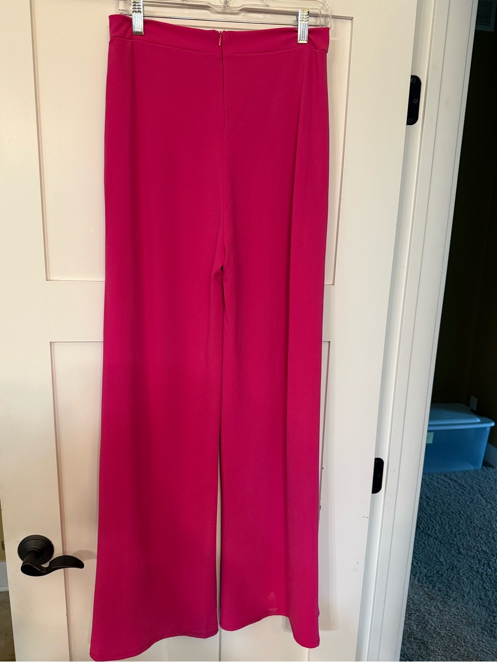 Lulu's Hot Pink Wide-Leg Jumpsuit Set Size Large - Picture 2 of 6